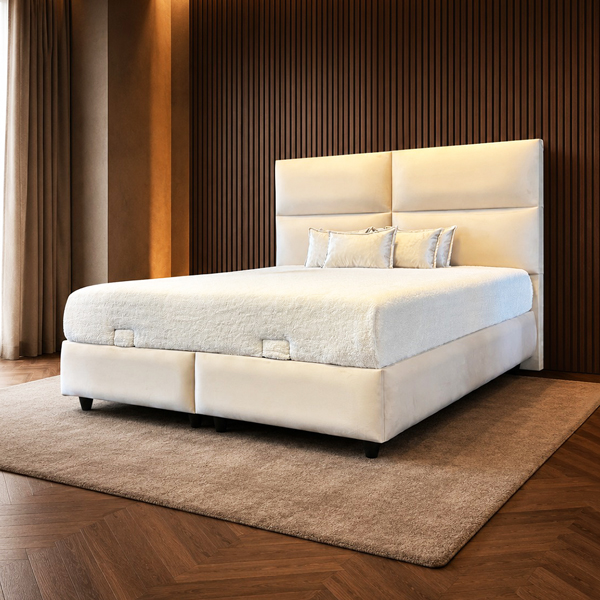 Bed Sidney van Laviva Bedding in een moderne slaapkamer