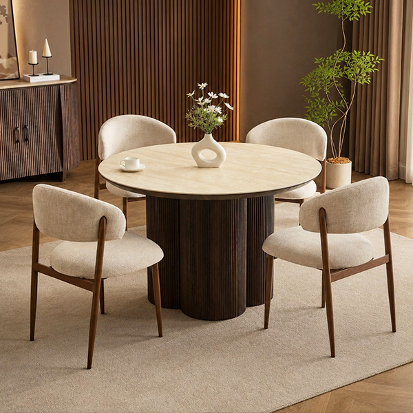 Detail van Rache Eettafel Rond 120cm bij Laviva Bedding