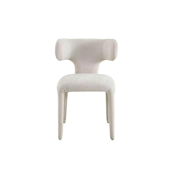 Manolya bouclé stoel stone bij Laviva Bedding