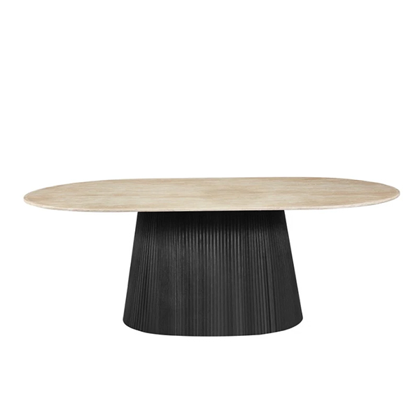 Mont salontafel travertin look 130 cm bij Laviva Bedding