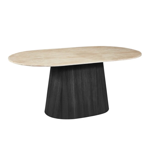 Mont eettafel travertin look 180 cm bij Laviva Bedding
