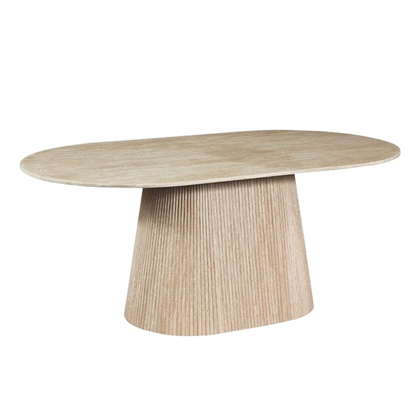 Mila Eettafel Sintered Stone Travertin Look 180cm bij Laviva Bedding