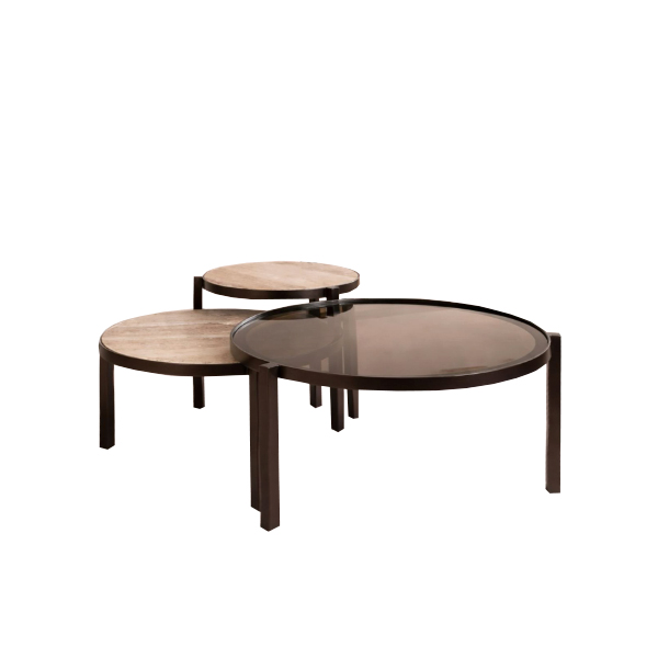 Eclipse Travertine Greige Salontafel bij Laviva Bedding