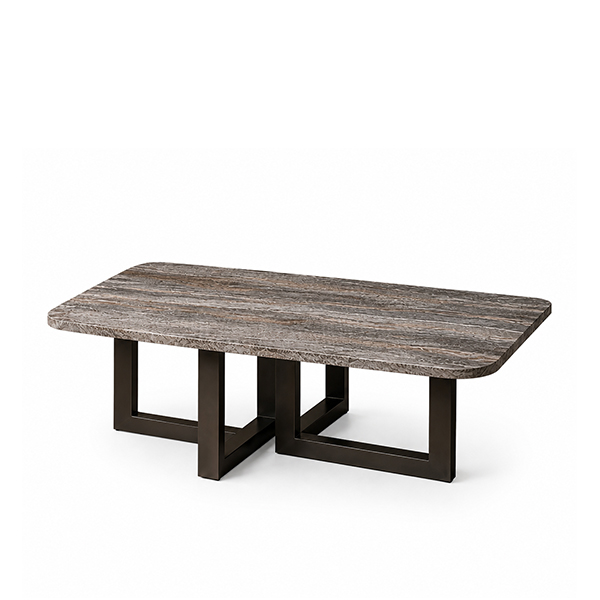 Fabe Grey Travertine Salontafel bij Laviva Bedding