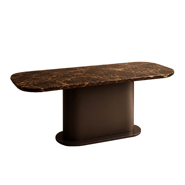 Milo Dark Emperador Eettafel bij Laviva Bedding