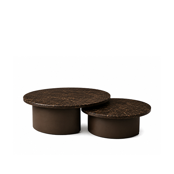 Milo Dark Emperador 2 in 1 Salontafel bij Laviva Bedding