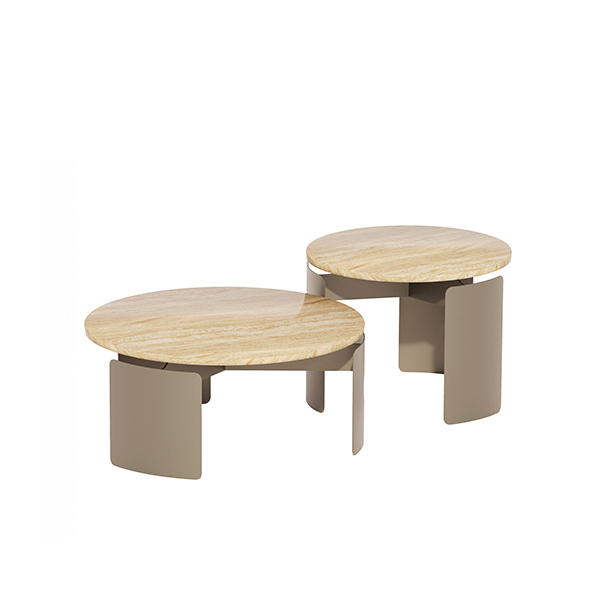 Talo Beige Travertine 2 in 1 Salontafel bij Laviva Bedding